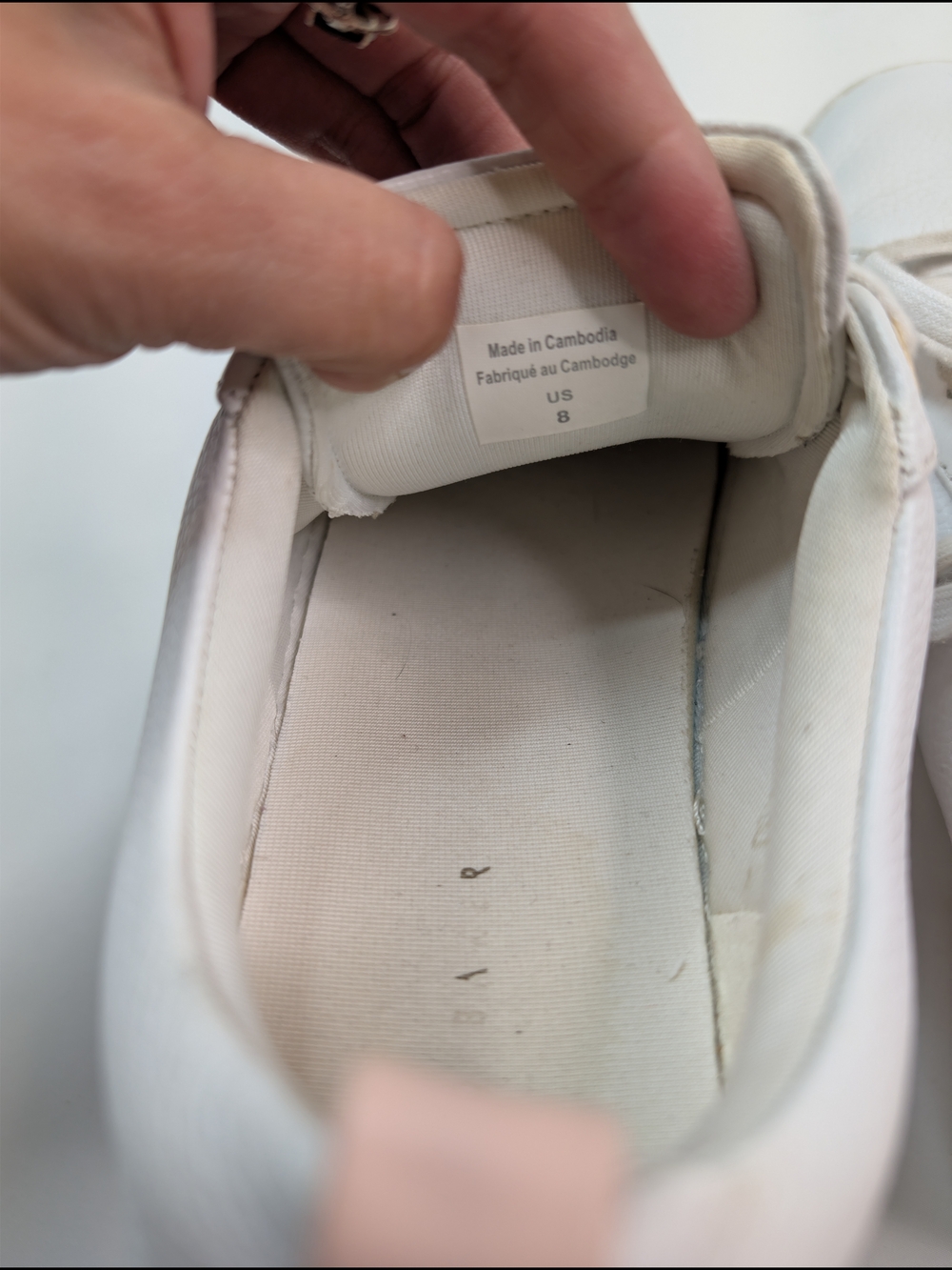 Ted Baker White Sneakers with Blush Stripe - Picture 6 of 6
